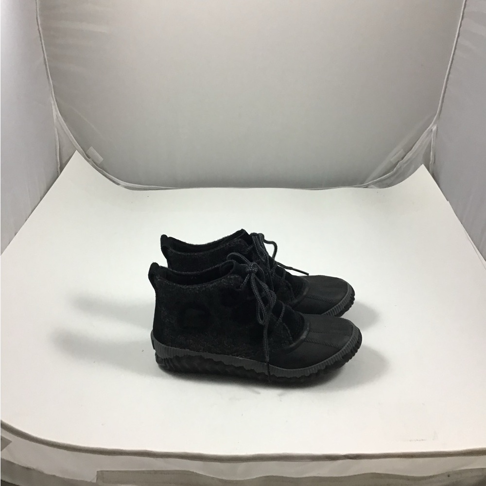 Sorel Charcoal Lace-Up Ankle Booties